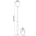 Lampa ogrodowa stojąca KULE CLASSIC wys. regulowana 135-235cm. śr. 30cm. SU-MA OGM 1 300  5908310064833 lampynox noxbox www.lampynox.pl 6.jpg