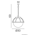 Lampa zewnętrzna wisząca Kule z koszykiem 250 SU-MA K 10181KPO 250  5908310060699 lampynox noxbox www.lampynox.pl 7.jpg