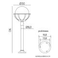 Lampa ogrodowa stojąca Kule z koszykiem 250 wys. 90cm. SU-MA K 50022KPO 250  5908310064499 lampynox noxbox www.lampynox.pl 9.jpg