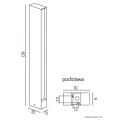 Lampa ogrodowa stojąca Linea LED 17W SU-MA 16702-600  5908310060163 lampynox noxbox www.lampynox.pl 4.jpg