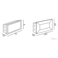 Lampa elewacyjna zewnętrzna Mur Led Inox 3,5W 3000K SU-MA C 04  5908310067681 lampynox noxbox www.lampynox.pl 4.jpg