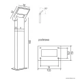 Lampa ogrodowa stojąca Neo wys. 60cm. LED 9,5W 3000K SU-MA 11702-600 DG  5908310063539﻿ lampynox noxbox www.lampynox.pl 6.jpg
