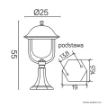 Lampa ogrodowa stojąca Prince wys. 55cm. E27 SU-MA K 40111O  5908310069081 lampynox noxbox www.lampynox.pl 7.jpg