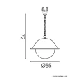 Lampa wisząca zewnętrzna Prince Max SU-MA K 10181O-BD  5908310068367 lampynox noxbox www.lampynox.pl 4.jpg