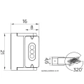 Kinkiet zewnętrzny RADIUS LED 9W 4100K SU-MA 6144S-1  5908310063478 lampynox noxbox www.lampynox.pl 5.jpg