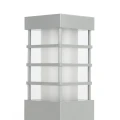 Lampa ogrodowa stojąca RADO II Srebrny wys. 75cm. SU-MA RADO II 1 AL  5907632910668 lampynox noxbox www.lampynox.pl 2.jpg