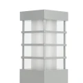 Lampa ogrodowa stojąca RADO II Srebrny wys. 50cm. SU-MA RADO II 2 AL  5907632910699 lampynox noxbox www.lampynox.pl 2.jpg