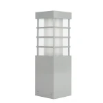 RADO II Srebrny wys. 25cm. Lampa ogrodowa stojąca RADO II 3 AL