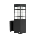 RADO II Czarny Kinkiet zewnętrzny RADO II K BL