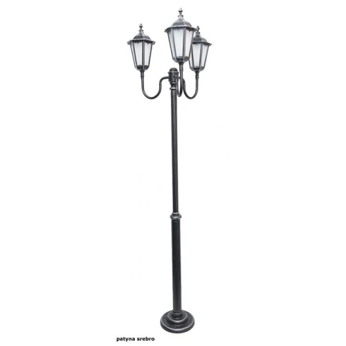 Lampa ogrodowa stojąca potrójna Retro Classic wys. regulowana 150-250cm. SU-MA OGM 3  5908310064420 lampynox noxbox www.lampynox.pl 1.jpg