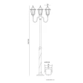 Lampa ogrodowa stojąca potrójna Retro Classic wys. regulowana 150-250cm. SU-MA OGM 3  5908310064420 lampynox noxbox www.lampynox.pl 4.jpg
