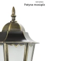 Lampa ogrodowa stojąca Retro Classic II wys. 165cm. E27 IP43 SU-MA K 50021H  5908310062518 lampynox noxbox www.lampynox.pl 6.jpg