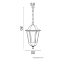 Lampa wisząca zewnętrzna Retro Maxi E27 SU-MA K 10181BD  5908310068329 lampynox noxbox www.lampynox.pl 5.jpg
