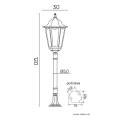Lampa ogrodowa stojąca Retro Maxi wys. 120cm. SU-MA K 50022BD 50  5908310069555 lampynox noxbox www.lampynox.pl 8.jpg