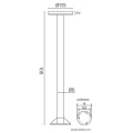 Lampa ogrodowa stojąca Rondo LED 15W wys. 105cm. 4000K SU-MA 1062-1050  5908310069647 lampynox noxbox www.lampynox.pl 5.jpg