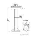 Lampa ogrodowa stojąca Rondo LED 15W wys. 45cm. 4000K SU-MA 1062-450  5908310069807 lampynox noxbox www.lampynox.pl 5.jpg