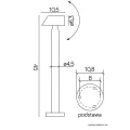 Lampa ogrodowa stojąca Sigma GU10 wys. 45cm. SU-MA 1061-450  5908310060040 lampynox noxbox www.lampynox.pl 4.jpg