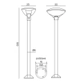 Lampa ogrodowa stojąca TEO 1 E27 wys. 169cm. SU-MA 5908310062266 lampynox noxbox www.lampynox.pl 4.jpg
