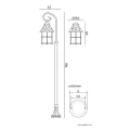 Lampa ogrodowa stojąca Toledo wys. 166cm. E27 SU-MA K 50021R  5908310061214 lampynox noxbox www.lampynox.pl 6.jpg