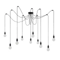 Lampa wisząca Pająk FIX MULTIPLE Czarna 10xE27 Lucide 084081030  5411212082718 lampynox noxbox www.lampynox.pl 1.jpg