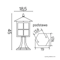 Lampa ogrodowa stojąca Wenecja wys.45cm E27 SU-MA K 40111KW  5908310061641 lampynox noxbox www.lampynox.pl 5.jpg