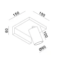Kinkiet ruchomy BLYTH LED 5W Biały Ściemnialny 3000K GU10 Lucide 172940131  5411212176745 lampynox noxbox www.lampynox.pl 6.jpg