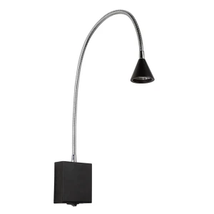 BUDDY Czarny LED 3W 4000K Kinkiet snake Lucide 