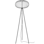 CARBONY Czarna LED 5W 2700K Lampa podłogowa stojąca trójnóg Lucide