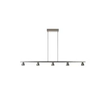 DELANO Satynowy chrom LED 5x5W ściemnialna 3000K Lampa wisząca Lucide