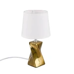 ABEBA Złota wys. 28cm E14 Lampka stołowa