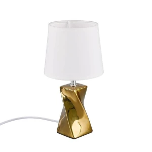 ABEBA Złota wys. 28cm E14 Lampka stołowa