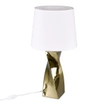 ABEBA Złota wys. 68cm E27 Lampka stołowa