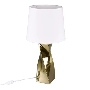 ABEBA Złota wys. 68cm E27 Lampka stołowa