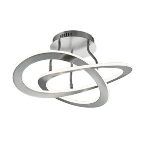 OAKLAND Nikiel mat LED ściemnialna 40W 3000K Lampa sufitowa