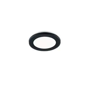 CAMILLUS Czarny mat LED 10W IP44 ściemnialny 3000K Plafon łazienkowy 