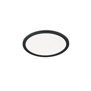 CAMILLUS Czarny mat LED 24W IP44 ściemnialny 3000K Plafon łazienkowy