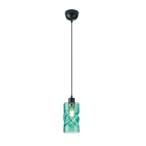 SWIRL Turkusowa E27 Lampa wisząca