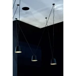 TOCCA Czarno-złota LED 5x6W 3000K CRI>90 Lampa wisząca