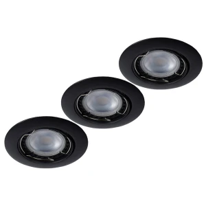 FOCUS trójpak Czarne 3x5W LED DIM ściemnialne 3000K Oczka sufitowe