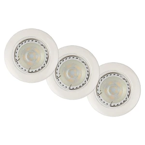 FOCUS trójpak Białe 3x5W LED DIM ściemnialne 3000K Oczka sufitowe