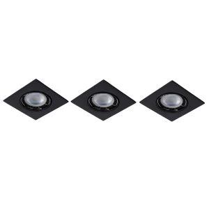 FOCUS trójpak Czarne 3x5W LED DIM ściemnialne 3000K Oczka sufitowe