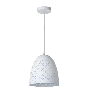 GALLA Biała śr. 24cm. E27 Lampa wisząca