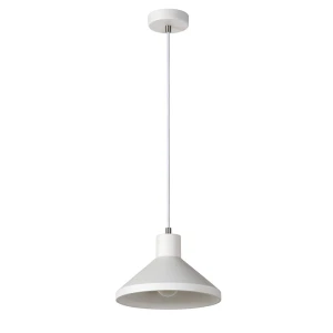 GIPSY Biała E27 Lampa gipsowa wisząca
