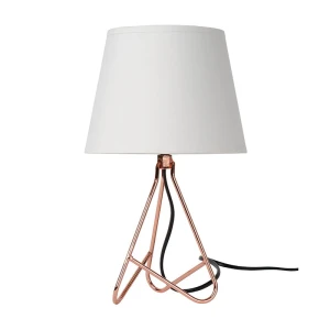 GITTA Biała E14 Lampka stołowa