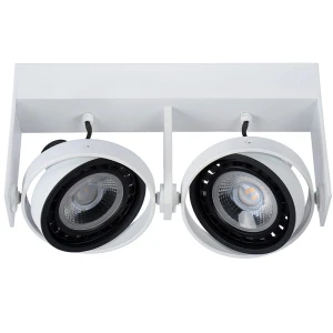 GRIFFON biały LED ściemnialny CRI-95 2x12W GU10 Spot