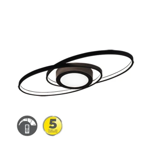 GALAXY Antracyt LED 27W 3000K ściemnialna Lampa sufitowa