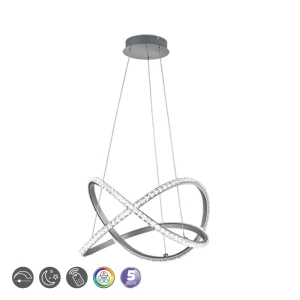 RUBIN LED 26W RGBW ściemnialna Lampa wisząca z pilotem
