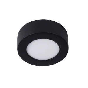 BRICE-LED Czarny 8W ściemnialny 3000K IP44 Plafon łazienkowy Lucide