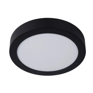BRICE-LED Czarny 15W ściemnialny 3000K IP44 Plafon łazienkowy Lucide ( 2 szt. dostępne od ręki. Wysyłka 24 h )