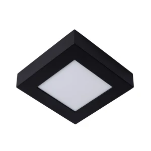 BRICE-LED Czarny 15W ściemnialny 3000K IP44 Plafon łazienkowy Lucide